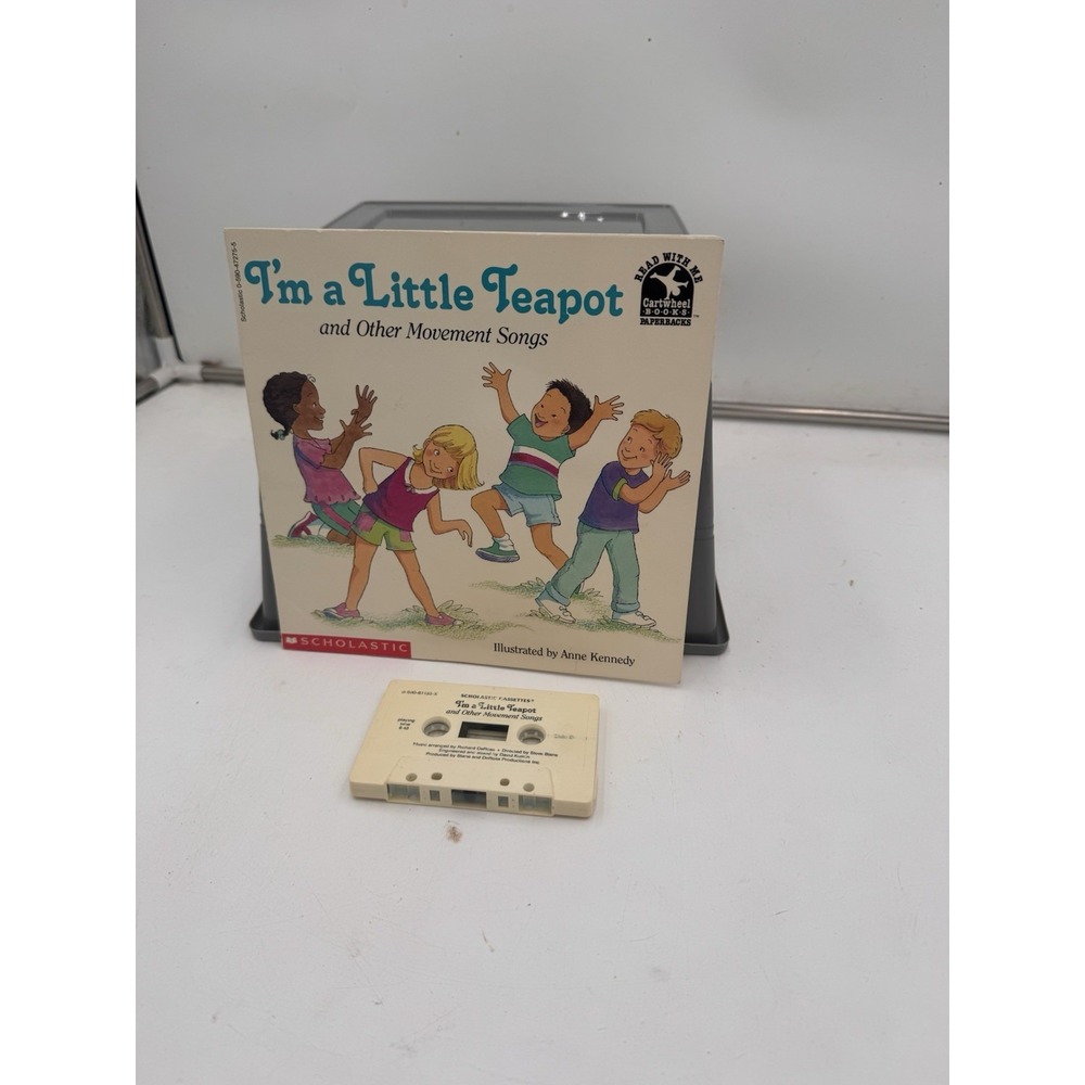 I'm a Little Teapot Scholastic 1994 Book & Cassette Movement Songs Vintage Rare - Picture 2 of 9